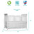 Dream On Me Violet 7-in-1 Convertible Crib White