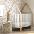 Storkcraft Orchard Canopy 5-in-1 Convertible Baby Crib White/driftwood
