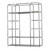 Portable Closet Storage Organizer Clothes Wardrobe Rack With Shelves,53" Gray