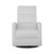 Evolur Reevo Glider With Massager/ Swivel Glider With Massager / Easy Assembly Glider Chair In Misty Grey