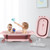 Folding Baby Bath - Portable Baby Bathtub Newborn To Toddler - Baby Bathtub For Girls And Boys, Pink