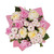 Fit For A Princess Bouquet - Farm Fresh Flowers - 15 Stems - Pink, White, Yellow - Roses - By Bloomingmore