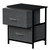 Tkoofn 2 Chest Drawers Dresser, Wood Top Organizer Unit Fabric Drresser For Bedroom, Closets, Dorm Room, Living Room
