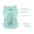 Baby Newborn Shower Bath Cushion Mutocar Bed Support Net Infant Bathtub Mat Anti-slip Soft Comfort Mesh Lounger Basin Pad (blue)