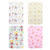 Ounona 4pcs 30x45cm Baby Waterproof Sheet Urine Changing Pads Cartoon Reusable Infant Bedding Nappy Burp Mattress Changing Mat