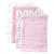 Luvable Friends Baby Girl Cotton Flannel Receiving Blankets, Pink Polka Dots 4-pack, One Size