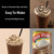 Caffe D'vita Java Chip Latte Blended Iced Coffee Mix, 19 Oz, 6 Pack