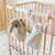 Worallymy Linen Hanging Baby Crib Organizer For Nursery Storage Bedsides Decor