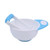 Rinhoo Baby Grinding Bowl Manual Kids Feeding Bowl Vegetable Fruit Infant Food Masher Set, Blue White