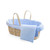 Tadpoles Muslin Cotton Gauze Baby Moses Basket And Basket Bedding Set, 5 Piece Moses Basket Set, Blue, One Size