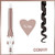 Conair Double Ceramic Curling Iron, 3/4-inch Curling Iron, White / Rose Gold