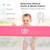 Babyjoy 71''foldable Baby Bed Rail Guard Toddlers Swing Down Safety Bedrail Pink
