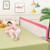 Babyjoy 71''foldable Baby Bed Rail Guard Toddlers Swing Down Safety Bedrail Pink