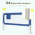 Gymax 69.5'' Bed Rails For Toddlers Vertical Lifting Baby Bed Rail Guard With Lock Blue