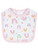 Gerber Baby Girl Cotton Feeding Bib, 6 Pack