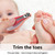 Baby Safe Nail Clipper, Prevent Scratching, Silicone Cover Easy-grip Handle, Extended Safety Guard,baby Care Supplies
