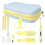 Baby Grooming Kit, 8 In 1 Baby Hair Brush/nail Clipper/nose Cleaner/finger Toothbrush/nail Scissors/manicure Kit For Baby Care Keep Healthy And Clean Yellow