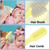Baby Grooming Kit, 8 In 1 Baby Hair Brush/nail Clipper/nose Cleaner/finger Toothbrush/nail Scissors/manicure Kit For Baby Care Keep Healthy And Clean Yellow
