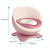 Gymax Toddler Egg-shaped Real Potty Training Toilet /removable Container Pink