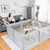 Costway Baby Playpen Large Safety Kids Activity Center W/50 Ocean Balls Gray