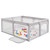 Costway Baby Playpen Large Safety Kids Activity Center W/50 Ocean Balls Gray