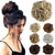 Hair Extension Ponytail Hair Pieces Clip On Hair Pieces With Elatsic Drawstring Claw Comb Ponytail Messy Chignon Updo Ponytail Scrunchie Donut Hairpiece For Women Girls