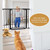 Kingso 37.8"-43.3" Extra Wide Baby Safty Gate, Baby Gate For Stairs Doorways Barriers With Swing Door For Kids Children, 30'' Tall Baby Gate For Pet, Black/white