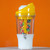 The Crunchcup Xl - A Portable Cereal Cup  -  Yellow
