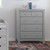 Graco Benton 4-drawer Classic Vertical Dresser Pebble Gray Finish
