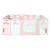Coewske Baby Fence Foldable 18 Panels Kid Playpen With Safety Lock Pink