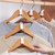 Valseel Creative Mini Flocking Clothes Hanger Home Easy Hook Closet Organizer 6pcs