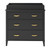 Home Square 2-piece Set With Metal Crib & 3-drawer Changing Table In Gold/black