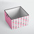Bacati - Storage Tote (large 14 X 14 X 10 Inches, Elephants Pink/grey)