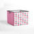 Bacati - Storage Tote (large 14 X 14 X 10 Inches, Elephants Pink/grey)