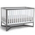 Delta Children Tribeca 4-in-1 Convertible Baby Crib, Greenguard Gold Certified, White/grey