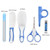 Obosoe Baby Grooming Kit,portable Baby Safety Care Kit With Brush,nail Clipper,nasal Aspirator And More,suitable For Nurseries,newborns 6pcs