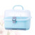 Portable Baby Milk Bottle Storage Case Baby Bottle Box Tableware Box For Travel Home Outdoor (blue)