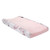Lambs & Ivy Signature Botanical Baby Pink/gray Floral Minky Changing Pad Cover