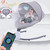 Smart Baby Swing Portable Swing Seat For Infant Boys And Girls With Remote Contro,bluetooth Music Speaker,12 Preset Lullabies And 4 Speeds Bluetooth Motorized Baby Rocker Seat As Halloween Gifts, Gray