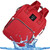 Lequeen Waterproof Large Capacity Zipper Insulated Pockets Stylish Backpack Diaper Bag, Red