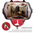 Lequeen Waterproof Large Capacity Zipper Insulated Pockets Stylish Backpack Diaper Bag, Red