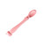 5pcs Baby Food Feeding Spoon Infant High-temperature Resistant Silicone Spoon, Temperature Induction, Pink, Long Type