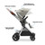 Mompush Ultimate2 Baby Stroller With Removable Bassinet And Adjustable Seat, Khaki, Unisex