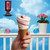 Blue Bunny Strawberry Cheesecake Twist Cones, Frozen Dessert, 4 Pack