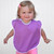 Toppy Toddler Large Waterproof Baby Bibs, Snap Buttons, Girls, 1-4 Years