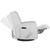 Evolur Linda Swivel Recliner Glider With Massager / Swivel Glider / Reclining Chair / Easy Assembly Glider Chair / Massager Chair In Gray