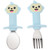Hemoton 1 Set 2pcs Toddler Spoon And Fork Baby Dinning Training Tableware Set For Kid