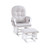 Suite Bebe Madison Glider & Ottoman White/woven Gray