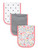 Gerber Baby Girl Terry Burpcloths, 3-pack (one Size)