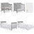Dream On Me Aden Full Panel Convertible 4-in-1 Mini Crib In Pebble Gray